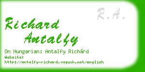 richard antalfy business card