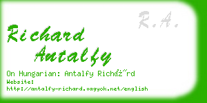 richard antalfy business card